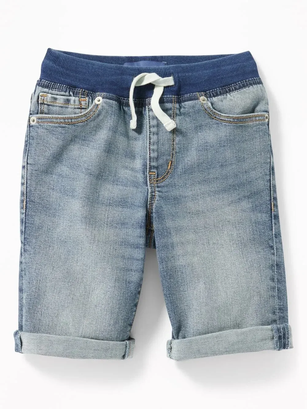Old Navy Boys Karate Slim Stretch Denim Jean Shorts Kids Youth Size Medium